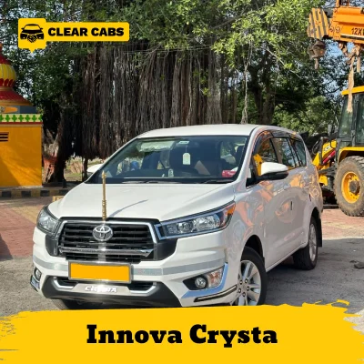 image shown Our Toyota Innova Crysta confortable to 7 persons its 7+1