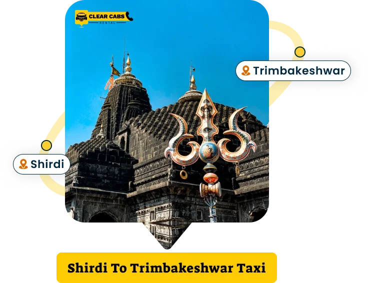 Shani Trimbakeshwar image with clearcabsrental Logo