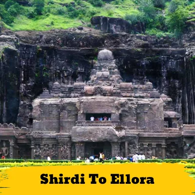 Ellora Caves Image With Shirdi To Elloracaves Text