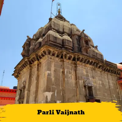 Image of parli vijaynath Temple with text overlay 'Shani Shingnapur', indicating it's available in our outstation taxi service package