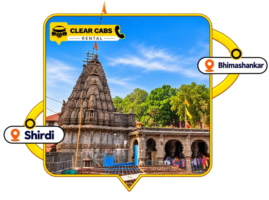 Shirdi to Bhimashankar taxi service by Clearcabsrental